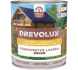 DREVOLUX DECOR - tenkovrstvá lazúra s obsahom prírodného oleja