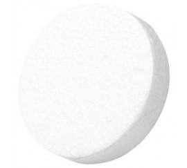 Polystyrénová zátka biela hladká 65mm