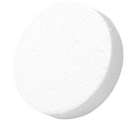 Polystyrénová zátka biela hladká 70mm