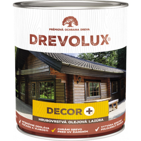 DREVOLUX DECOR + - prémiová olejová hrubovrstvá lazúra s prídavkom vosku