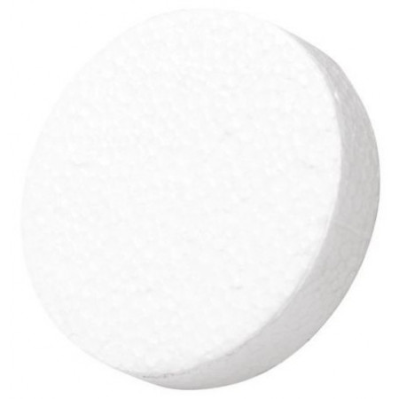 Polystyrénová zátka biela hladká 65mm