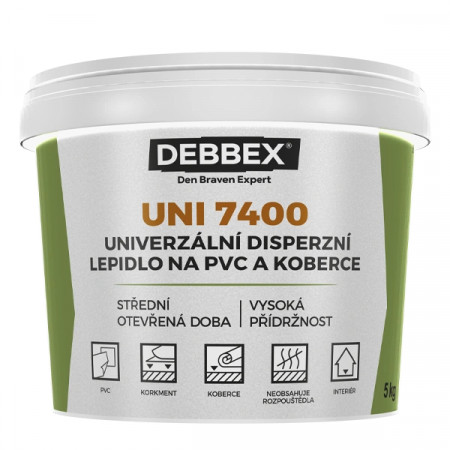 UNI 7400 Univerzálne disperzné lepidlo na PVC a koberce