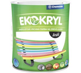 EKOKRYL LESK V2062 - lesklá vodou riediteľná farba na drevo a kov