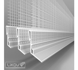 LE-V lišta okapnica na hliníkovú zakladaciu lištu LO