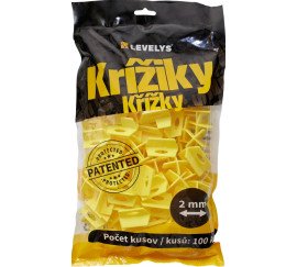 LEVELYS Krížiky na obklad a dlažbu 2mm