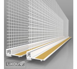 LS-VH 06 lišta apu okenná začisťovacia so sieťkou VERTEX