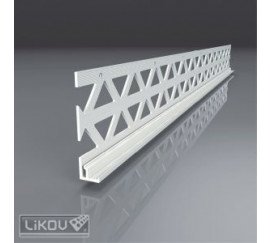 Lišta omietková ukončovacia P-U PVC
