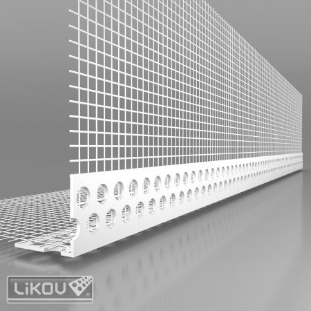 LK-VT PVC lišta kútová so sieťkou VERTEX