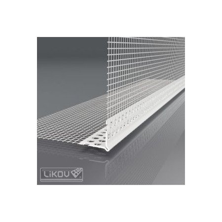 Lišta rohová s prelisom LK-LPD PVC delená sieťka